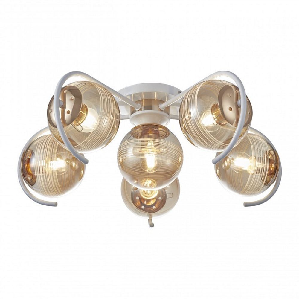Потолочная люстра Arte Milano AMALFI-326208 326208/5+1 WH+FG