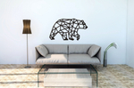 Деревянный декор настенный, панно, сборная модель EWA Design Медведь