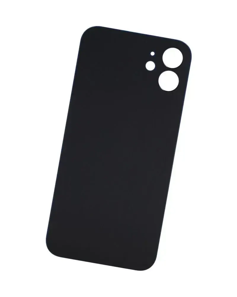 Задняя крышка для iPhone 12 Синий (стекло, широкий вырез под камеру, логотип)