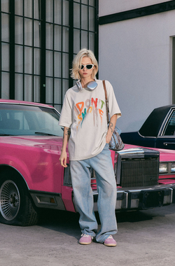 Футболка DONSMOKE "Crayon Logo" Loose fit Tee