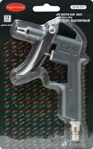 Пистолет обдувочный (сопло 15мм), в блистере RockForce##Rock FORCE RF-DG-10-1