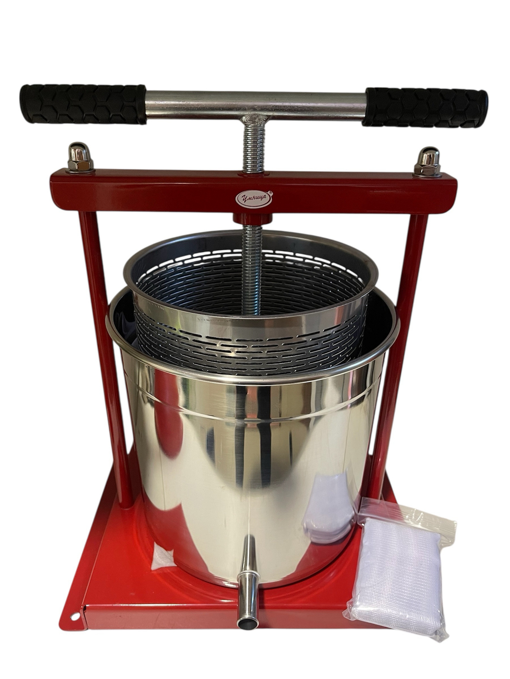 Пресс Умница ПР-12л для отжима сока из винограда, фруктов, ягод, овощей, 12л