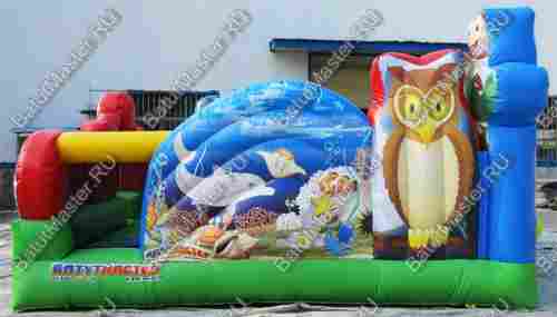 Коммерческий надувной батут "Царство зверей", размер 5*5*3,3 м