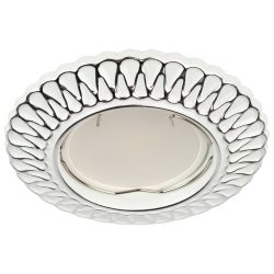 ST4 CH/WH /1 Светильник ЭРА штампованный MR16,12V/220V, 50W белый/хром