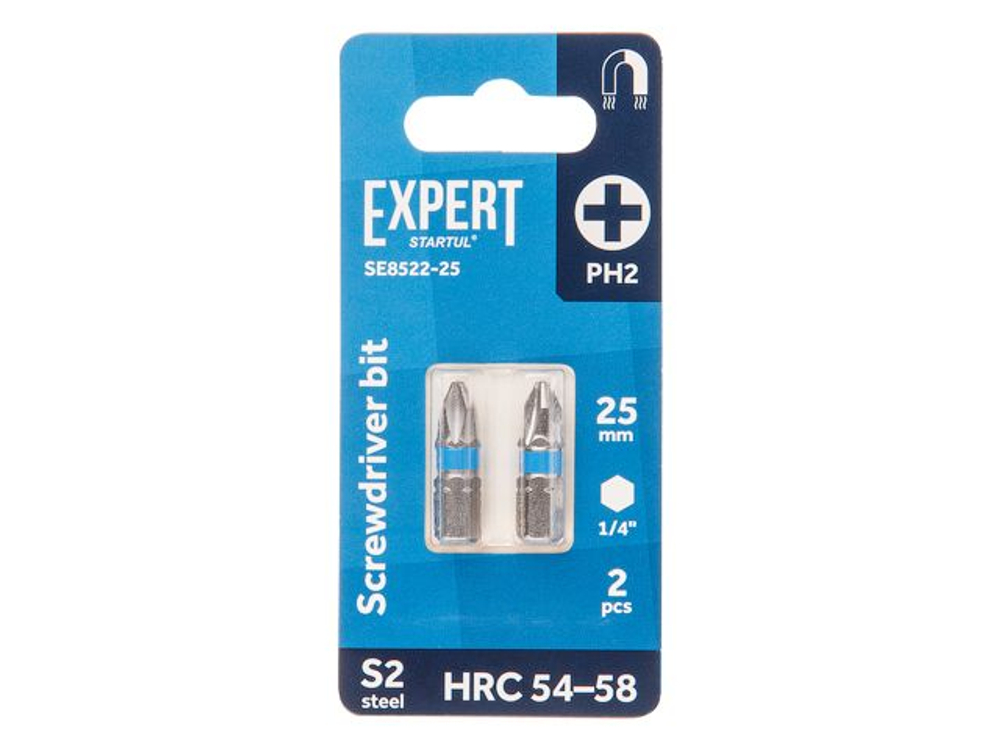 Насадка крестообразная PH2 25мм  2шт EXPERT STARTUL (SE8522-25)