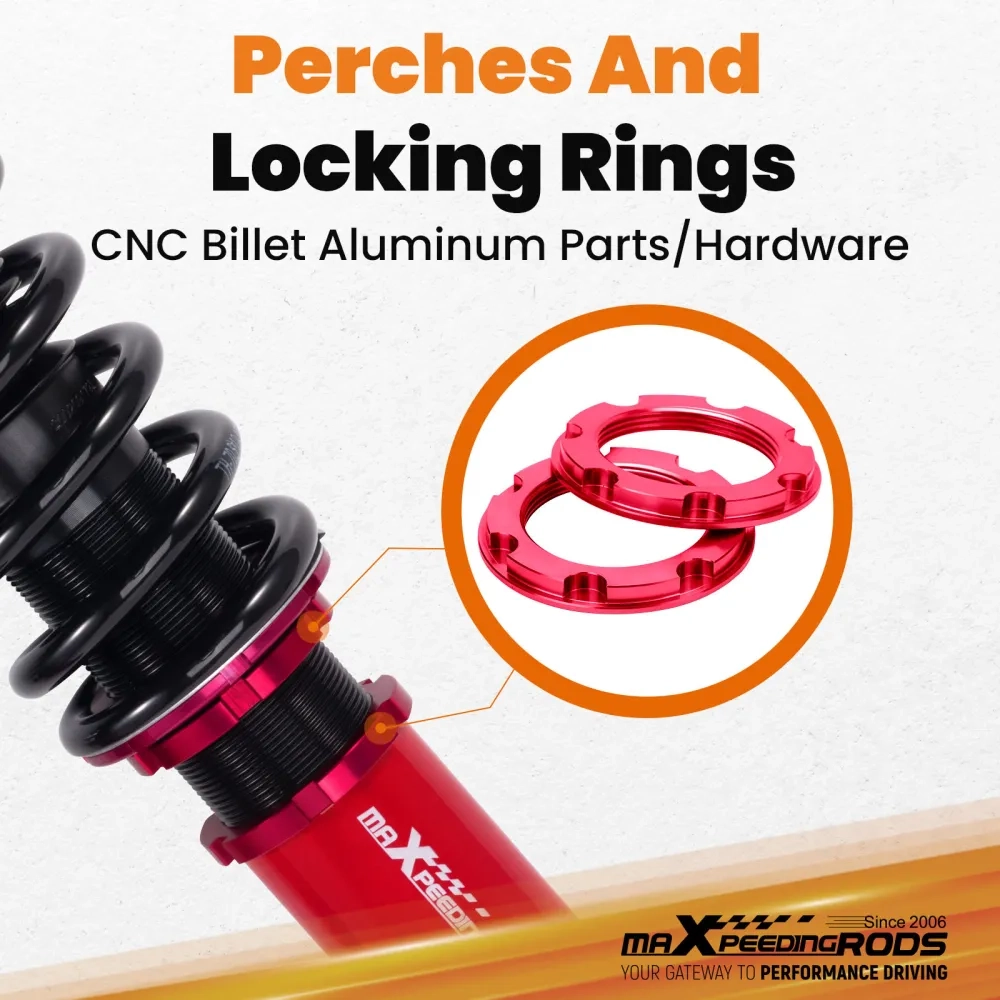 MaXpeedingrods Coilovers Lowering Kit подходит для автомобиля Subaru WRX STI 2008-14 Adj. Height