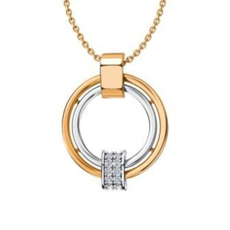 Подвеска из золота с фианитами