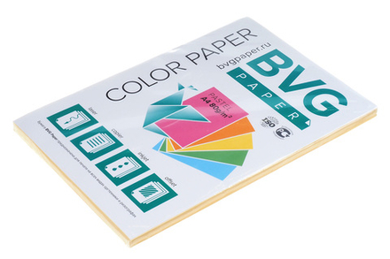 Бумага для офисной техники цветная pastel персиковая А4 80г/м2 100л BVG