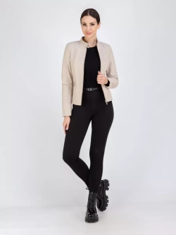 Кожаная куртка демисезонная на молнии