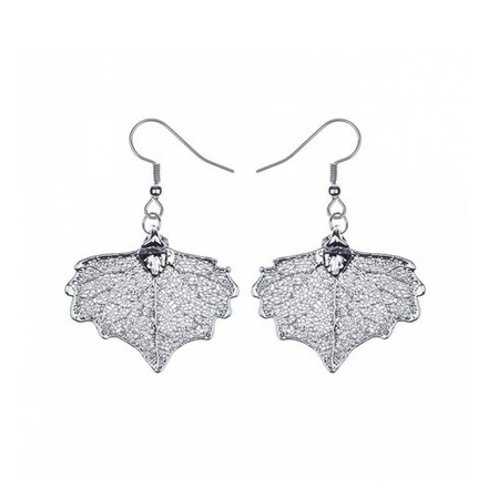Серьги листья Ester Bijoux Тополь LF34C-S BW