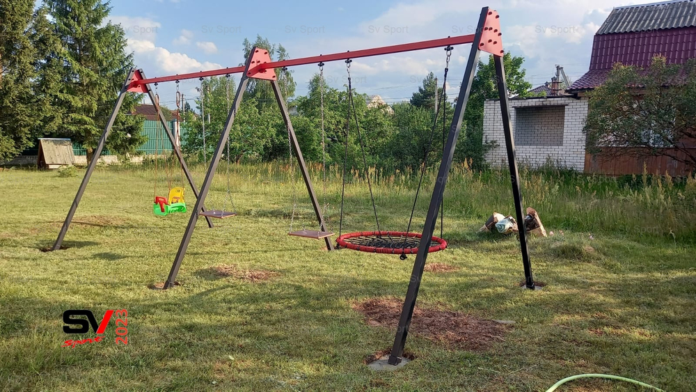 Монтаж уличных качелей Sv Sport Maxi х 2