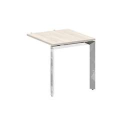 Onix Direct Lux Брифинг-приставка П-обр. м/к M-O.MP-BR-7 Денвер Светлый/Нержавеющая Сталь/Хром 780*7