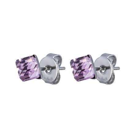 Серьги пусеты Fiore Luna  Pink SWE2127/1 P S