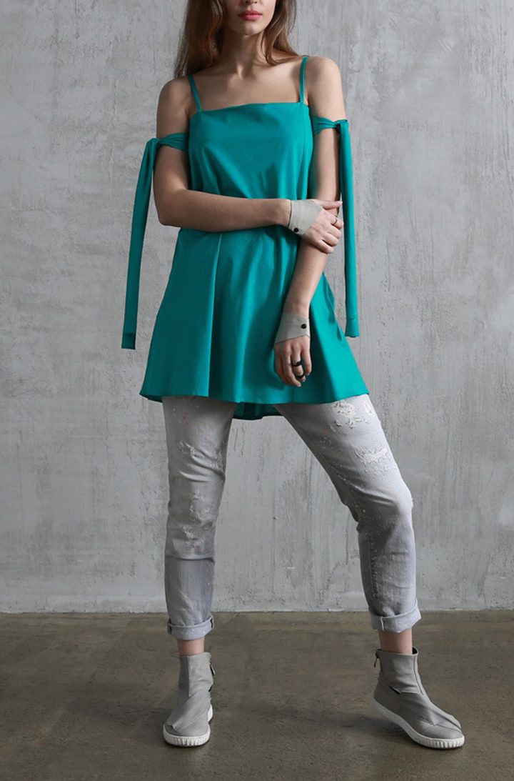 Платье "Sash Cyan"