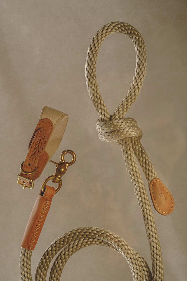 Поводок "Пони-узелкони" с рыжими вставками