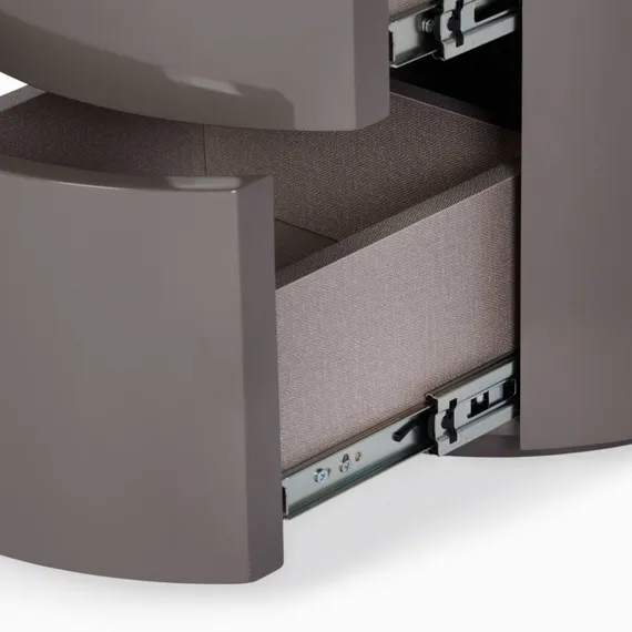 Прикроватная тумба Cecily 44х44 см, серая