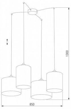Подвесная люстра TK Lighting 6585 Juta