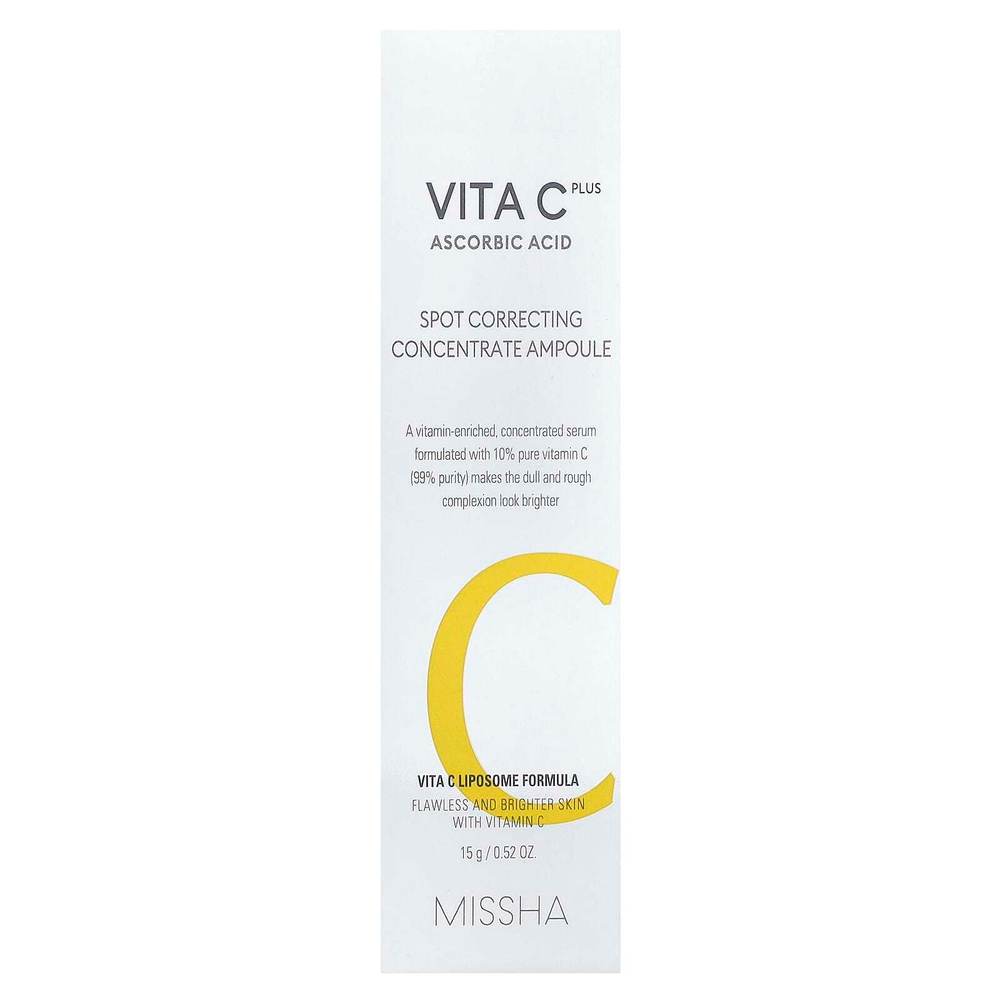 Missha, Vita C Plus, концентрат для коррекции пятен, ампула, 15 г (0,52 унции)