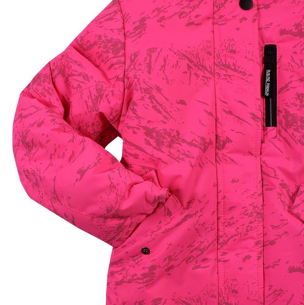 Комплект зимний д/девочки А 50-21 р.140, алый (Rusland)