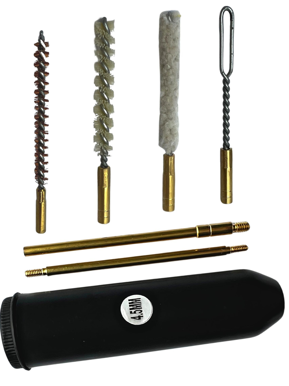 Набор для чистки оружия клб. 4,5мм в БЛИСТЕРЕ с латунным шомполом 4мм (8531-17).