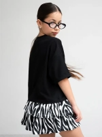 Костюм для девочки с юбкой-шорты на весну