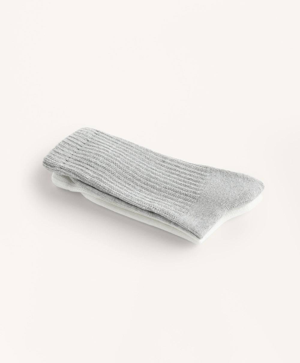 OYSHO Классические свободные носки из смесового хлопка, серый меланж