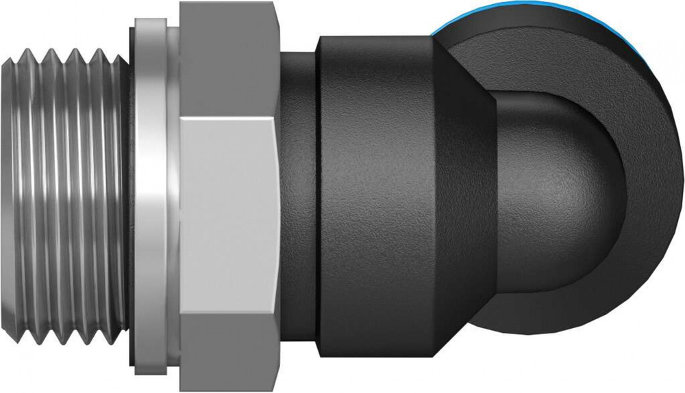 Штуцер цанговый угловой Festo QSL-G3/8-10