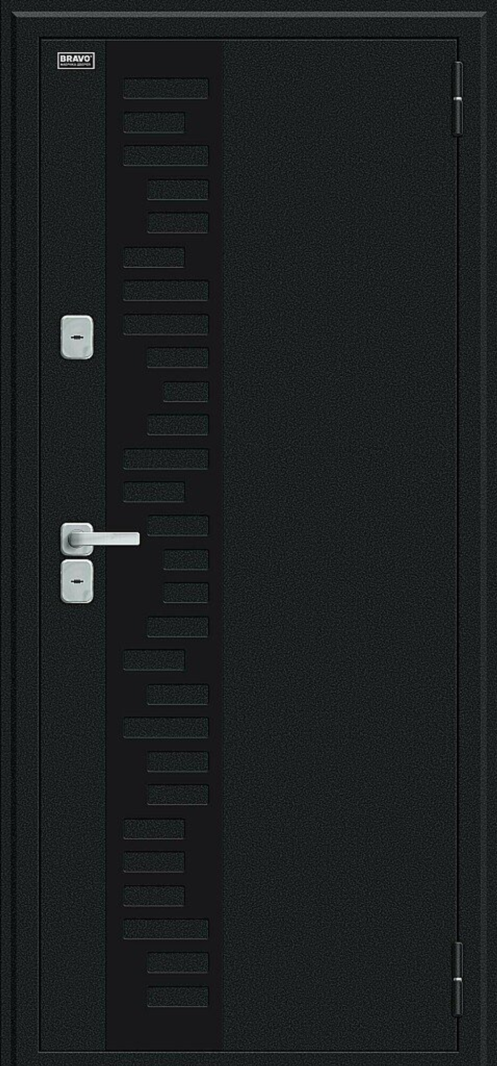 Thermo Техно Декор Букле черное/Cappuccino Veralinga 205*86 правое