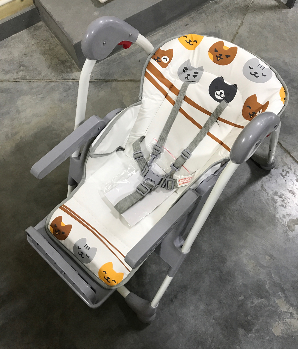 Стул для кормления "Мишутка" С-С-1, серый