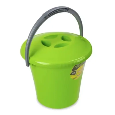 Ведро Либерти 5л с крышкой салатовое С602КСАЛ (комплект 15 шт)
