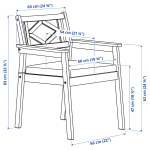 Стол + 4 стула - BONDHOLMEN IKEA/ БОНДХОЛЬМЕН ИКЕА, 115х75 см, белый