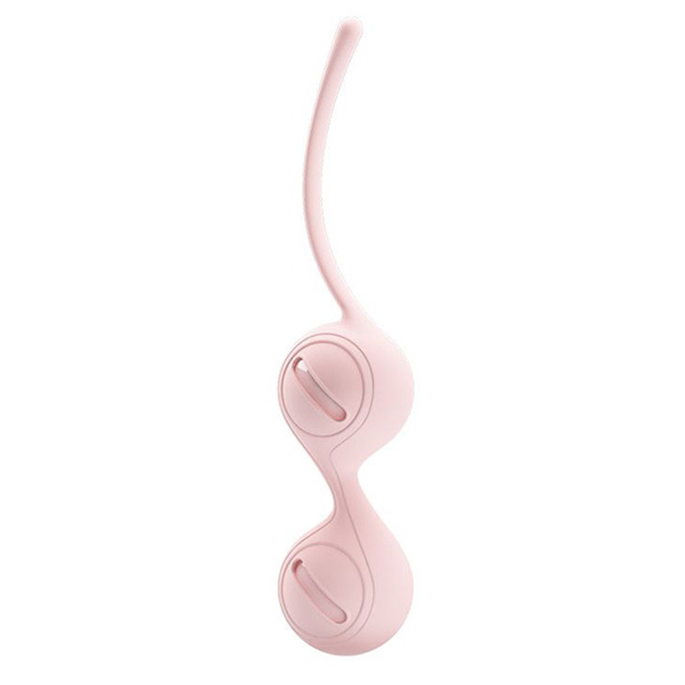 Нежно-розовые вагинальные шарики 3,3см на сцепке Pretty Love Kegel Tighten Up I BI-014490-2