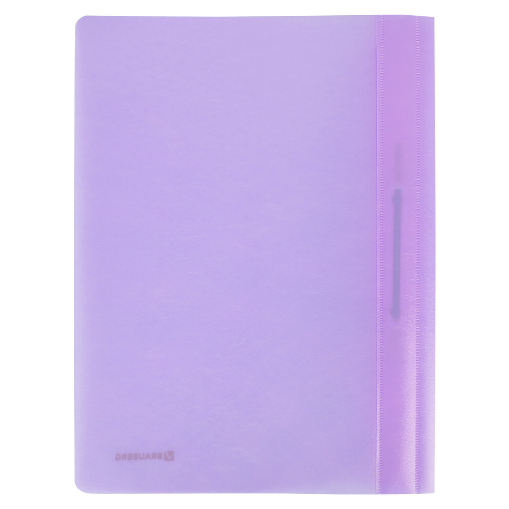 Скоросшиватель пластиковый BRAUBERG "Pastel" А4, 130/180 мкм, лиловый, 270456