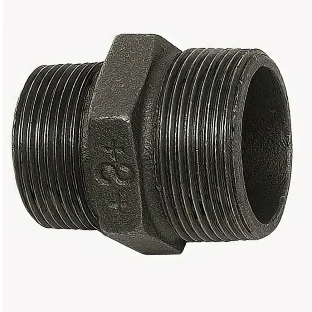 Ниппель редукционный черный, тип 245, Sanha