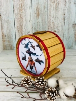 Копилка-бочка "Дельфины"