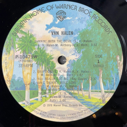 Винтажная виниловая пластинка LP Van Halen (Japan 1978) (Obi) You Really Got Me