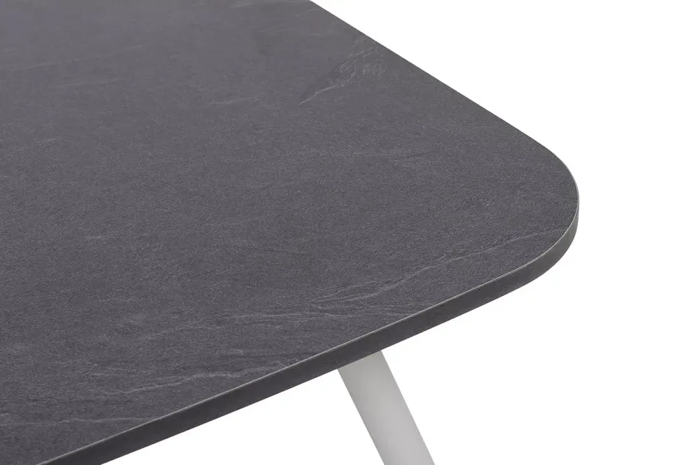 "Верона" журнальный стол из HPL 120х65, H40, каркас светло-серый (RA L7035) муар, цвет столешницы "серый гранит"