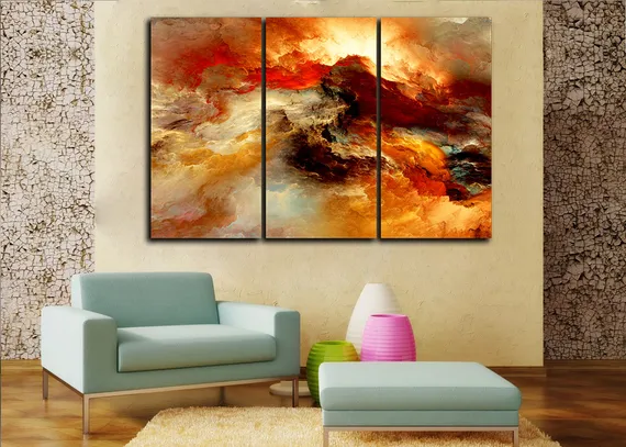 Модульная картина "Буря страсти"