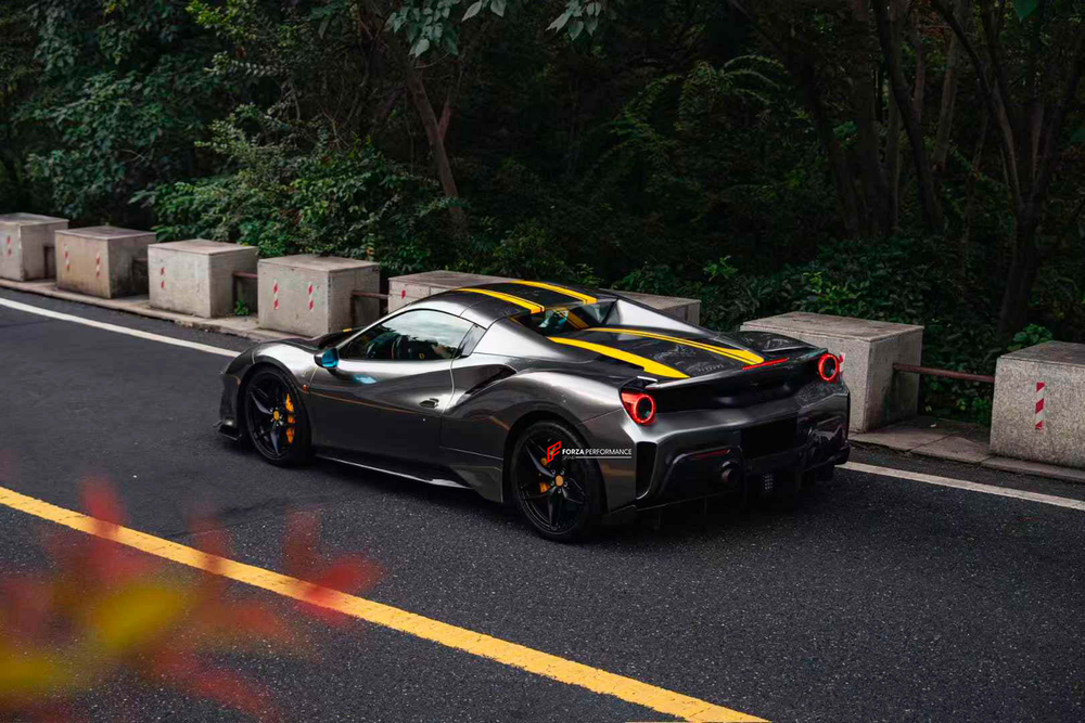 Обвес переделка для Ferrari 488 Spider 2015-2020 переделка в 488 Pista 2018-2020 Феррари