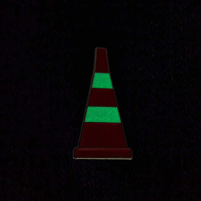 Значок Дорожный конус светящийся