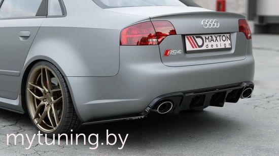 Сплиттеры бампера заднего боковые V.2 для AUDI RS4 B7 Sedan (06-08)