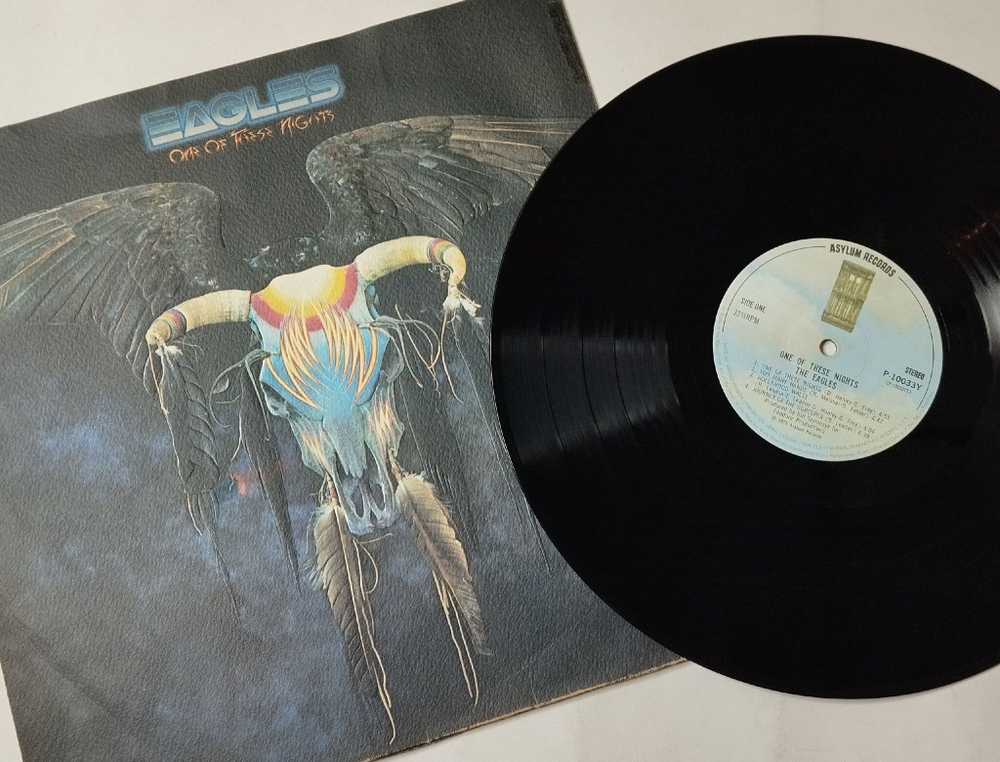 Винтажная виниловая пластинка LP Eagles One Of These Nights (Japan 1975) (No Obi) I Wish You Peace