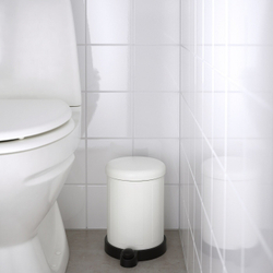 IKEA TOFTAN  (ИКЕА ТОФТАН)  -  Корзина для мусора, белая, 4 л