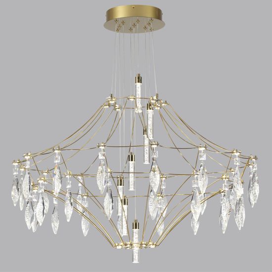 7000/51CL CLASSIC ODL_EX25 069 Потолочный светильник металл/хрусталь/нерж сталь IP20 LED 51W 4000K 220-240V FLAMENCO