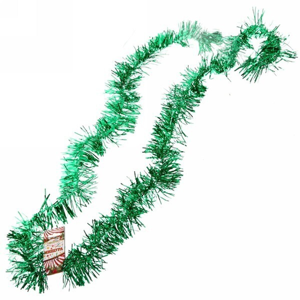 Мишура 2м 9см «Классика» зеленый