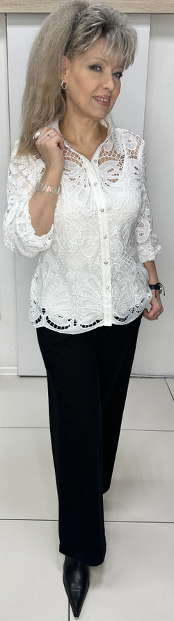 Белая ажурная, нарядная двойка