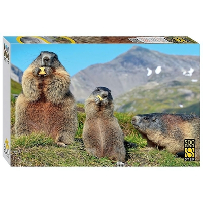 Пазл 500эл. "Альпийские сурки" (Степ пазл)