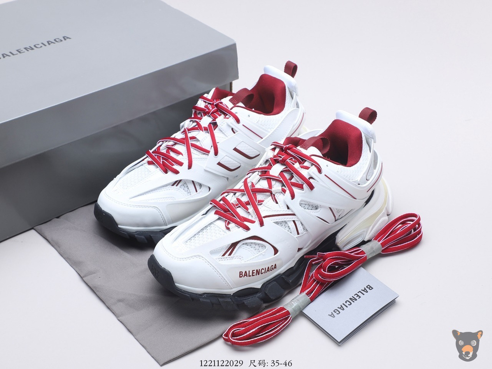 Кроссовки Track Trainers White/Red/Black