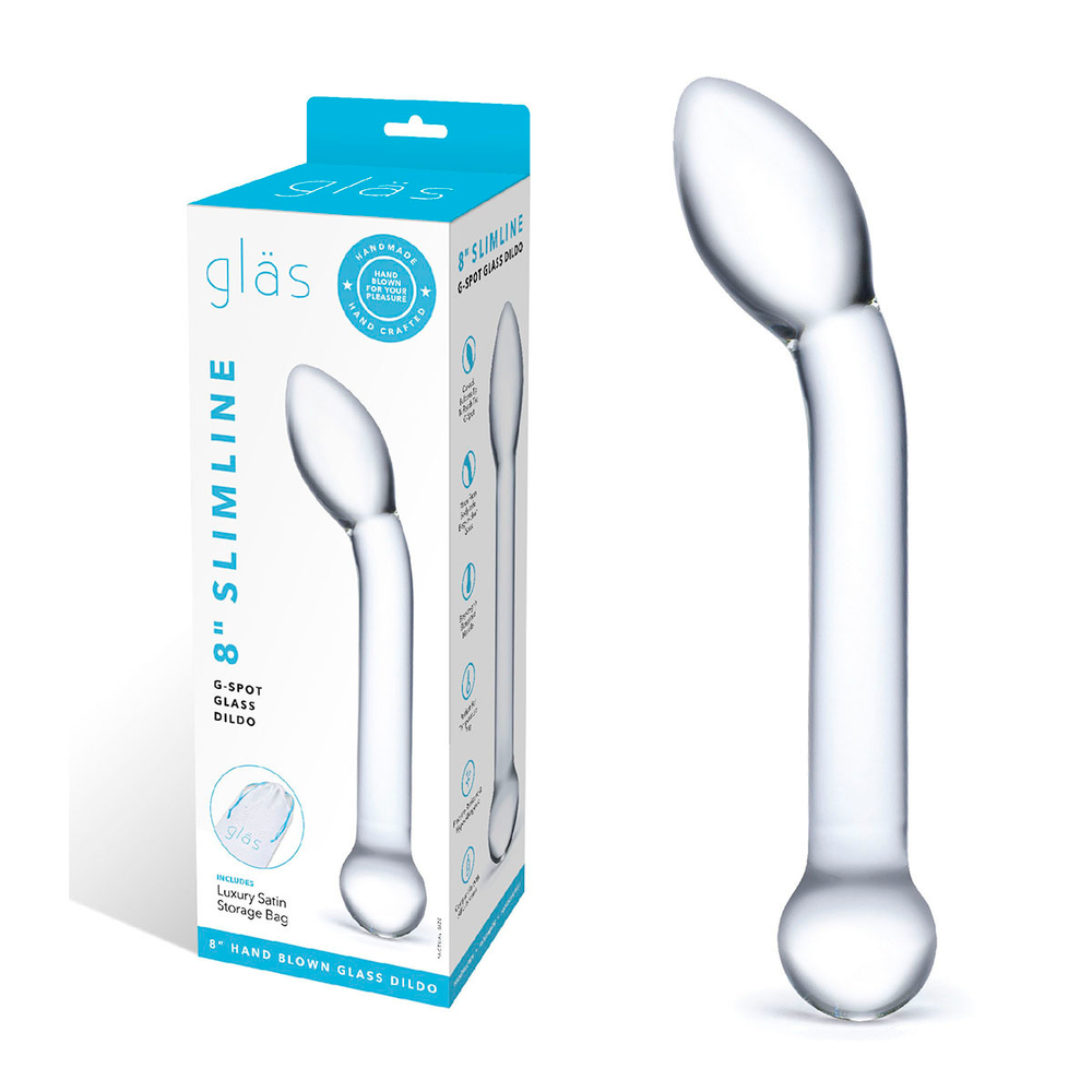 Стеклянный фаллос для точки G SLIMLINE G-SPOT