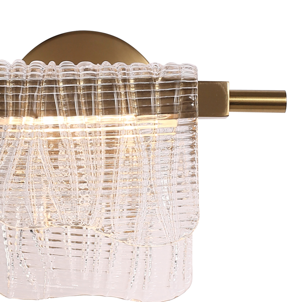 Светильник светодиодный, золотистый, прозрачный, LED, 6